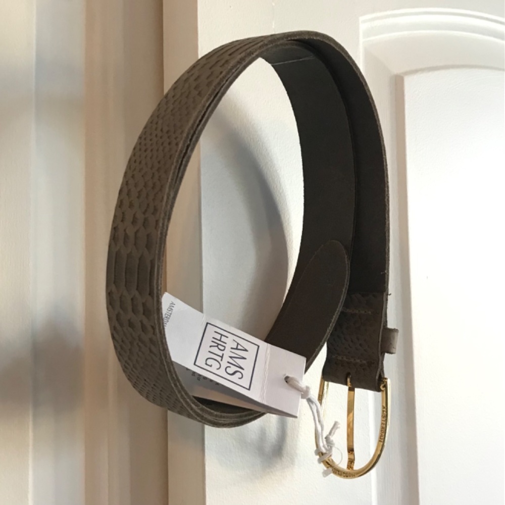 Amsterdam Heritage Snakeskin Embossed Belt Size Medium - Picture 2 of 6